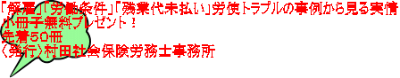 小冊子無料プレゼント先着50冊